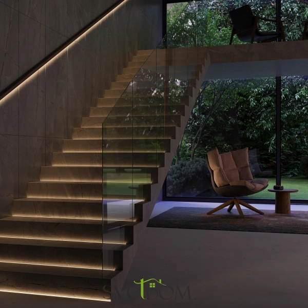 Алюминиевый профиль встраиваемый в пол ALM-1908-S-2M