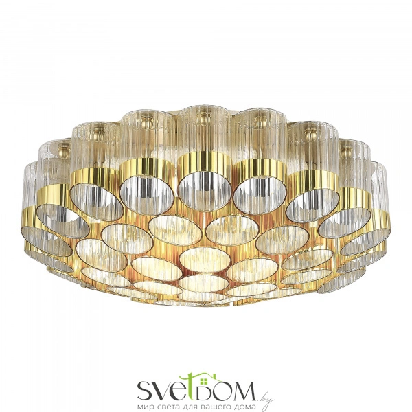 SL1662.302.19 Светильник потолочный ST-Luce Латунь/Латунь, Прозрачный E14 19*60W ACCORD