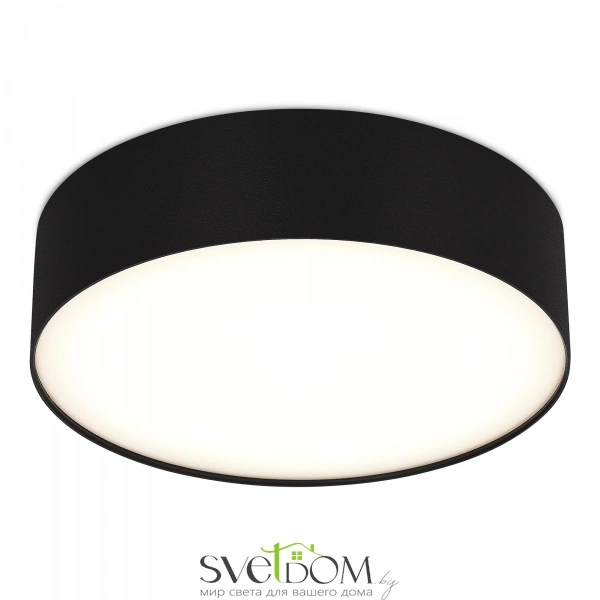 ST606.442.36 Светильник потолочный Черный LED 1*36W 4000K 3 240Lm Ra>90 120° IP20 D300xH55 180-240V Накладные светильники