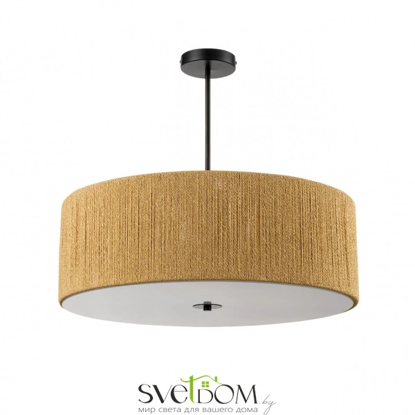 8286/7 ECO LN26 321 черный/коричневый, металл/веревка/стекло Люстра потолочная Е14 7*40W 220V SILVANA