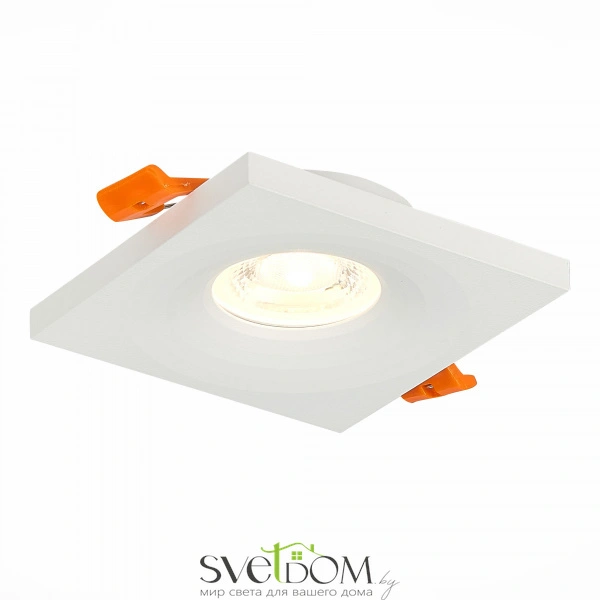 ST205.518.01 Св-к встр. Белый GU10 1*50W  L94xW94xH27 220V Без ламп Встраиваемые светильники