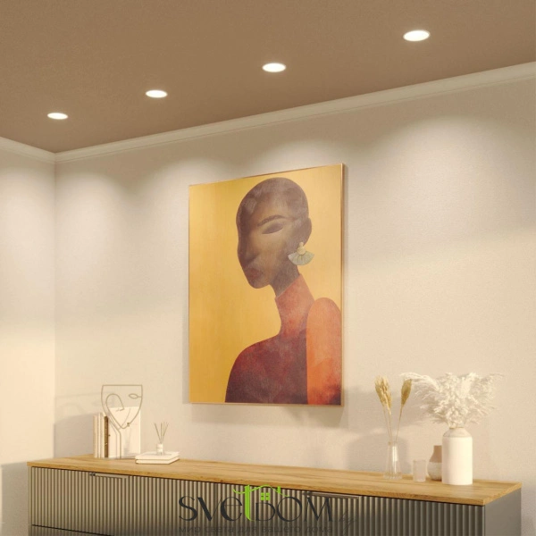 359857 WIR NT25 508 белый Светильник встраиваемый с переключателем цв. температуры и угла рассеивания IP44 LED 12W 220-240V 2700К\3200К\4000К SOLIS