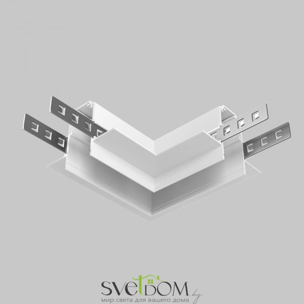 Коннектор угловой Exility встраиваемый под ГКЛ 12,5мм, белый TRA034CL-42.12W