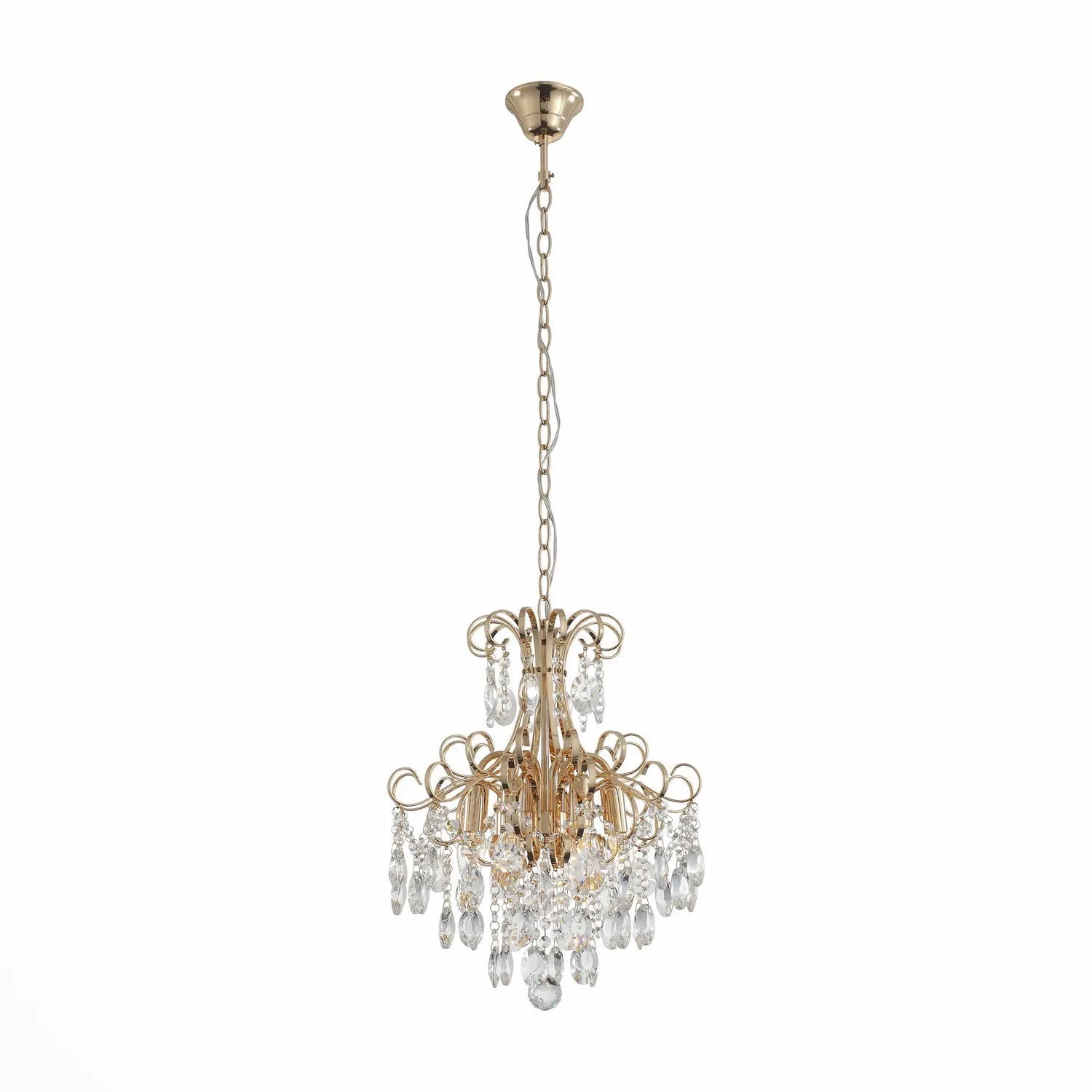 SL846.203.06 Люстра подвесная ST-Luce Золотистый/Прозрачный E14 6*40W ORECCHINI