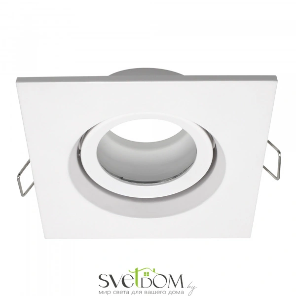 ST255.518.01 Св-к встр. Белый GU10 1*50W  IP65 L96xW96xH45 220V Без ламп Встраиваемые светильники