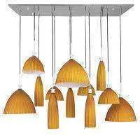 Lightstar 810223 Подвес AGOLA 12х40W E14 ХРОМ/ЯНТАРЬ