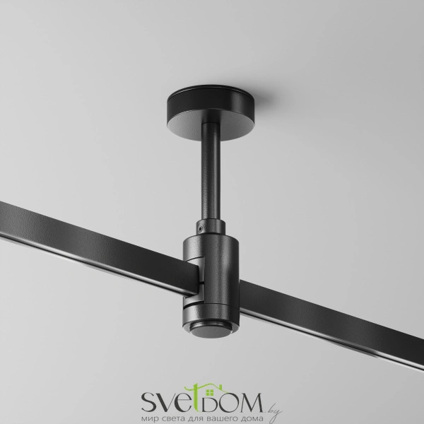 Крепление потолочное Short 78мм с вводом питания Flarity черный TRA156C-B1-B