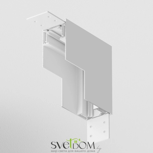 Угловой коннектор внутренний S35 накладной белый TRA004ICL-21W