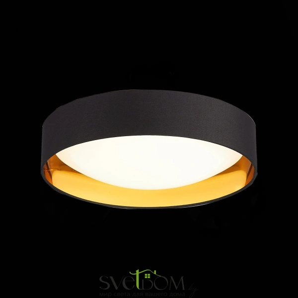 SLE201102-01 Светильник потолочный Черный, Золото/Белый LED 1*24W 4000K ORBIO