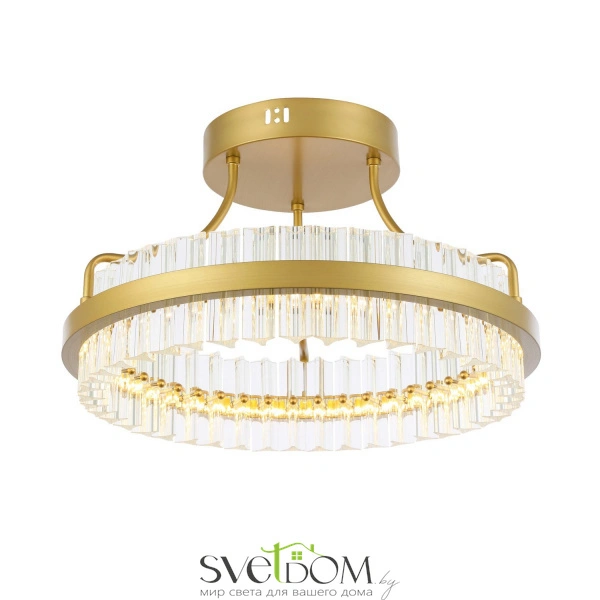SL383.202.01 Светильник потолочный ST-Luce Матовое золото/Прозрачный LED 1*34W 3000K CHERIO