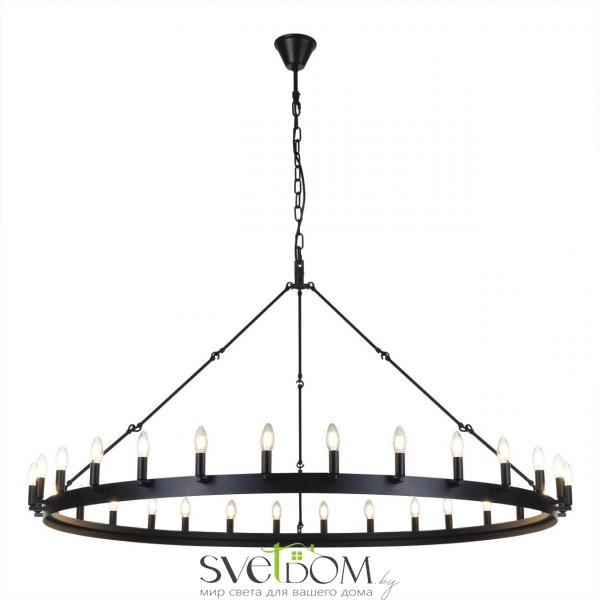Citilux Смитсон CL470130 Люстра замковая подвесная Чёрная