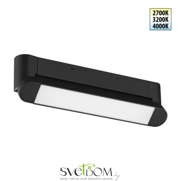 359799 OVER NT25 400 черный Светильник накладной с переключ. цв. температуры IP20 LED 12W 180-265V 2700К/3200К/4000К ITER