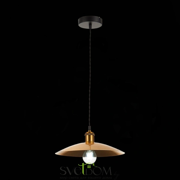 SL1017.203.01 Светильник подвесной ST-Luce Черный/Золотистый E27 1*60W ROMO