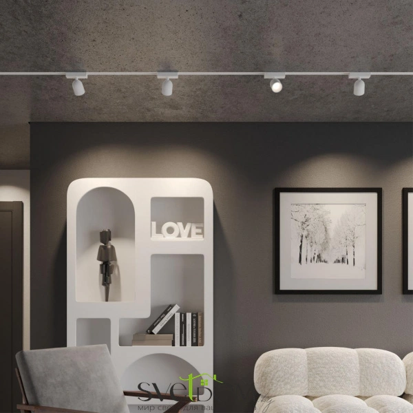 359806 PORT NT25 246 белый Светильник трековый однофазный двухжильный IP20 LED 10W 180-265V 4000К SOLETTE