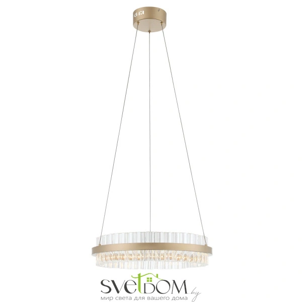 SL383.203.01 Светильник подвесной ST-Luce Золотистый/Золотистый, Прозрачный LED 1*34W 3000K CHERIO