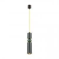 4075/5L L-VISION ODL19 351 черный/золото/зеленый Подвес GU10 1*5W SAKRA