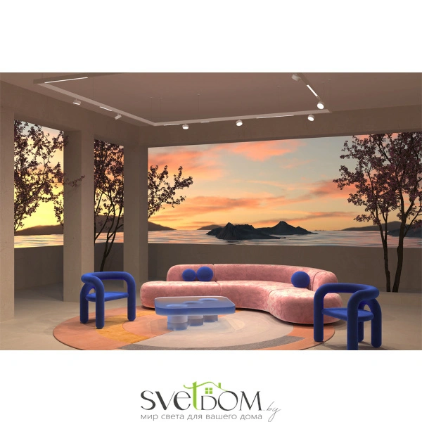 Трековый светильник TR074-2-7W4K-W