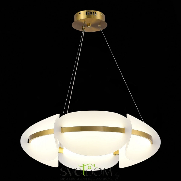 SL1304.203.45 Люстра подвесная ST-Luce Золотистый/Белый LED 1*45W 3000K ETOILE
