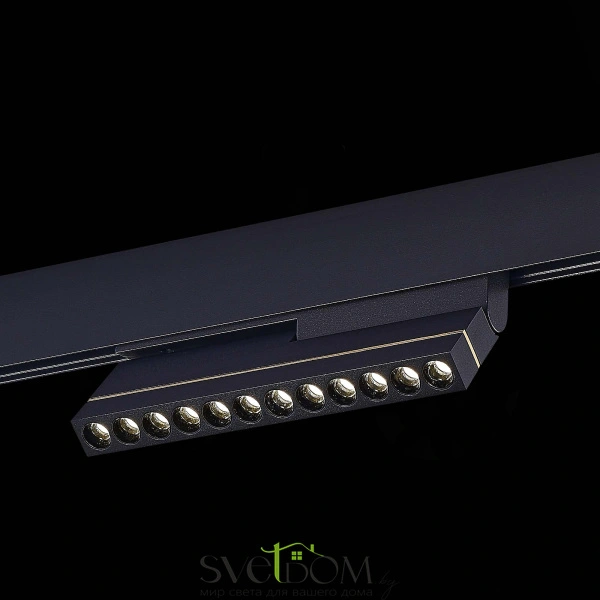 ST805.446.12 Магнитный трековый светильник Черный LED 1*12W 4000K 450Lm Ra>90 36° IP20 L220xW22xH117 SKYLINE 48