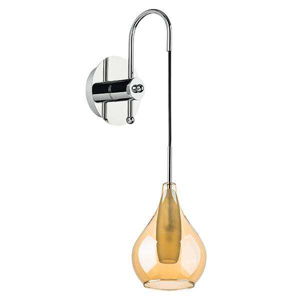 Lightstar 803533 Бра PENTOLA 1х25W G9 ХРОМ/ЯНТАРЬ