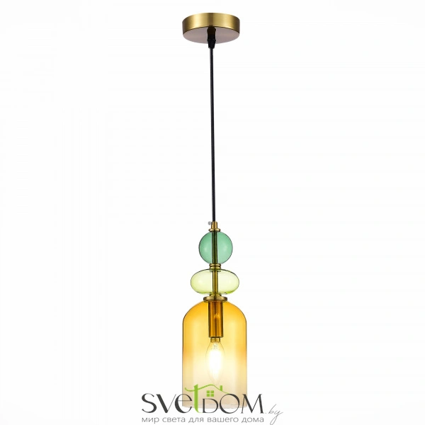 SL2000.213.01 Подвес ST-Luce Золотистый/Янтарный E14 1*40W GEA