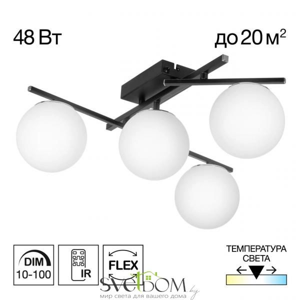 CITILUX CL223142 DORSY Черный Люстра