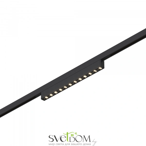 ST666.446.10 Магнитный трековый светильник Черный LED 1*10W 4000K 430Lm Ra>90  IP20 L196xW10xH18 24V SUPER5