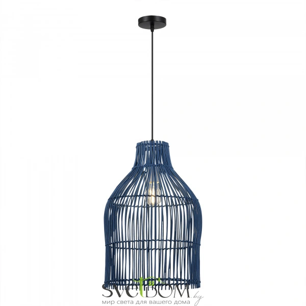 SL1513.403.01 Светильник подвесной ST-Luce Черный/Синий E27 1*40W CESTA