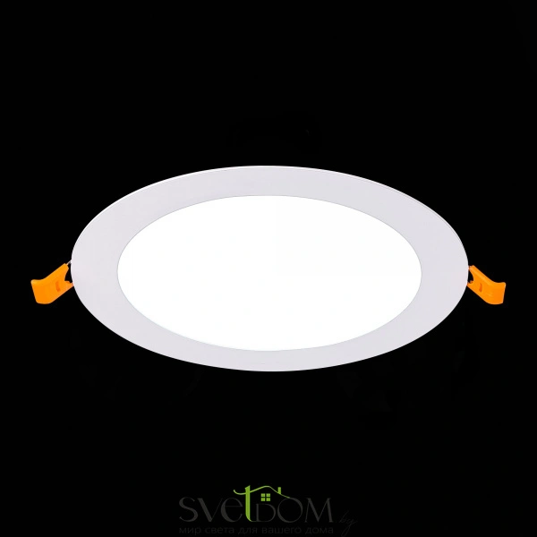 ST209.538.12 Св-к встр. Белый LED 1*12W 3000K 816Lm Ra80 110° IP20 D170xH8 90-265V Встраиваемые светильники