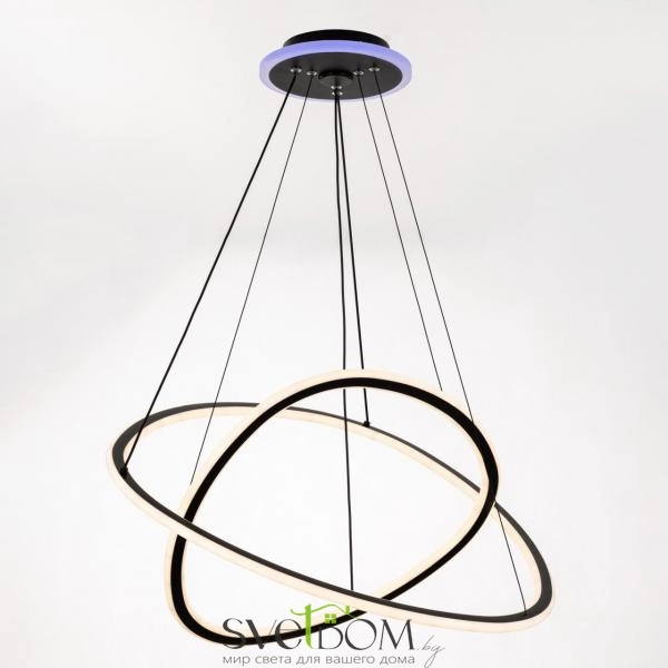 Citilux ТRIO CL215B061E LED Люстра подвесная с пультом Чёрная