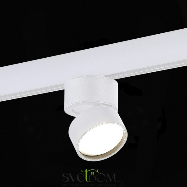 ST809.546.09 Магнитный трековый светильник Белый LED 1*9W 4000K 700Lm Ra>90 120° IP20 D85xH126 48V SKYLINE 48