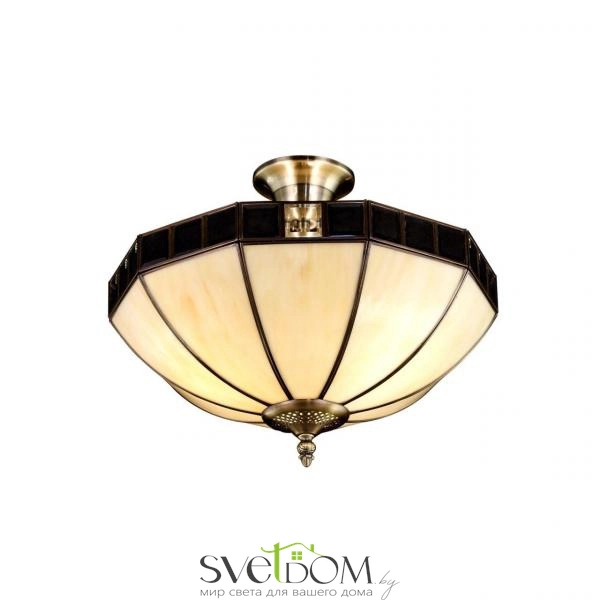 Citilux Шербург-1 CL440141 Люстра витражная потолочная Бронза