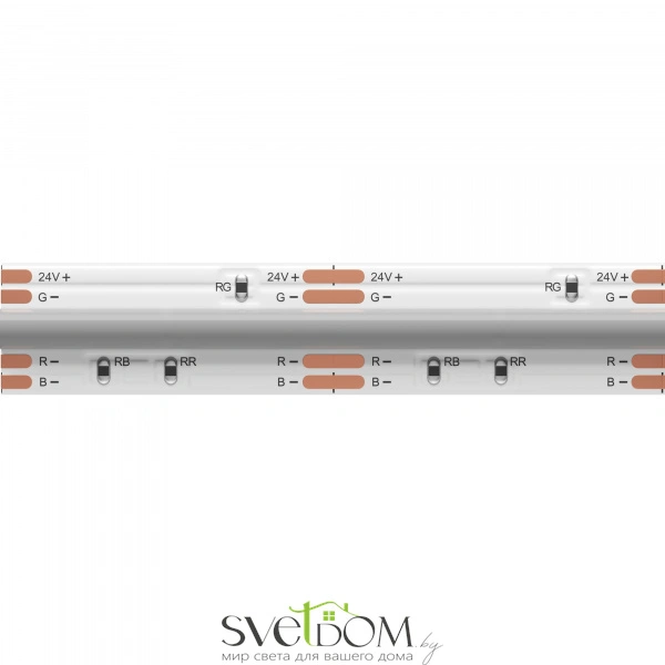 Светодиодная лента Ultra 24В COB 14Вт/м RGB 5м IP 20 201217