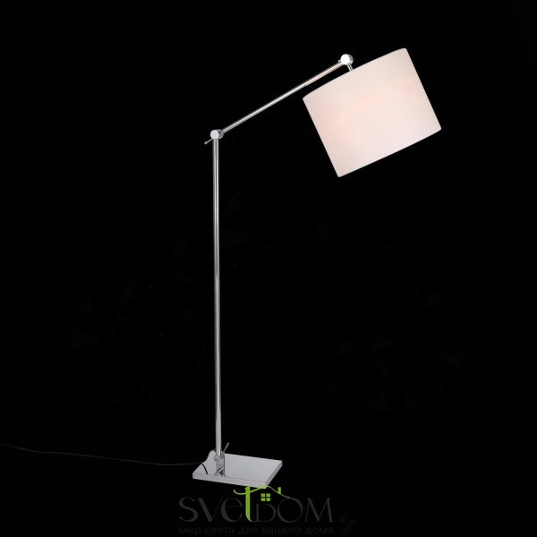 SL460.105.01 Торшер ST-Luce Хром/Белый E27 1*60W (из 2-х коробок) MARCIA