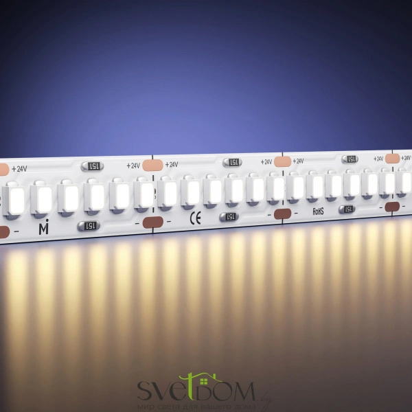 Светодиодная лента Ultra 24В 2835 19,2Вт/м 2700K 5м IP 20 201214