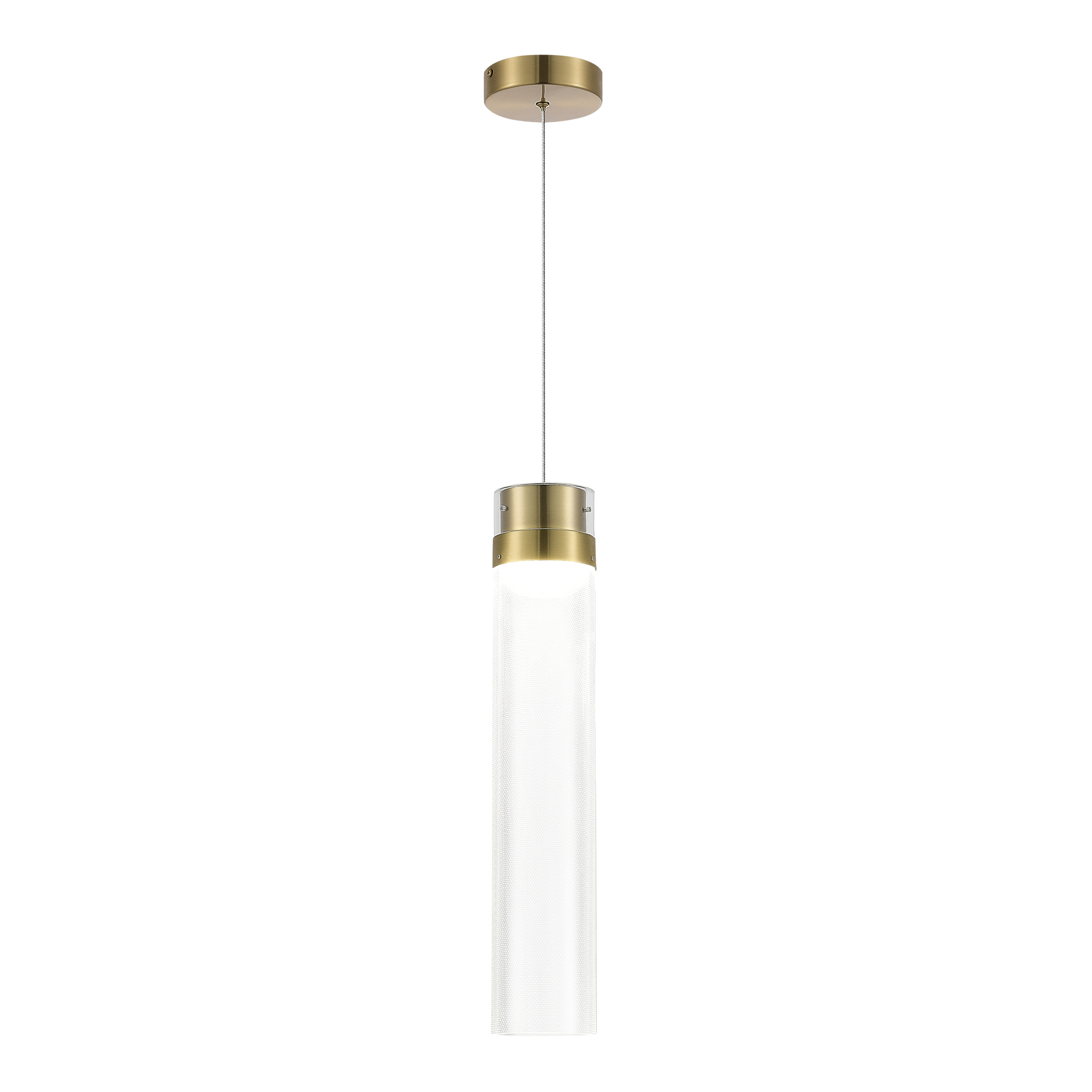SL6236.303.01 Светильник подвесной ST-Luce Латунь/Прозрачный LED 1*12W 4000K CHAMPAGNE ST LUCE