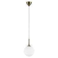 Lightstar 813021 Подвес GLOBO 1х40W E14 electroplating bronze/white