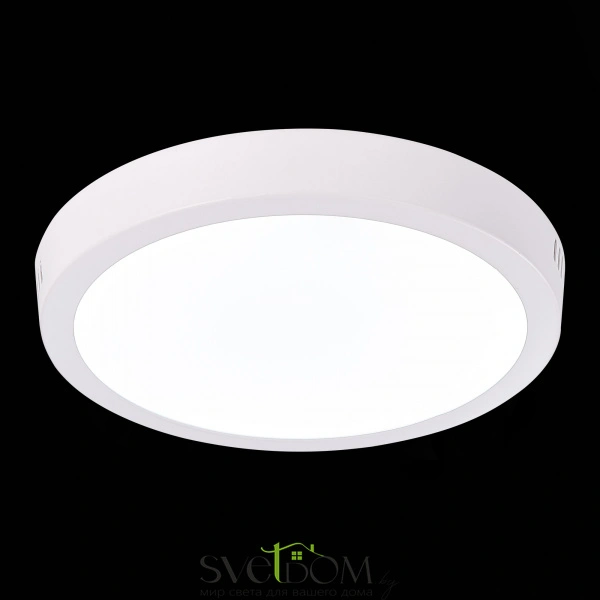 ST112.532.18 Светильник настенно-потолочный Белый LED 1*18W 3000K 1 225Lm Ra80 120° IP20 D210xH28 90 Накладные светильники