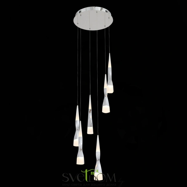 SL405.103.06 Светильник подвесной ST-Luce Хром/Хром, Белый LED 6*7W 3000K BOCHIE
