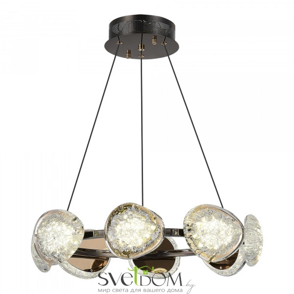 SL6018.203.64 Светильник подвесной ST-Luce Черный/Золотистый LED 1*64W 4000K ENIGMA