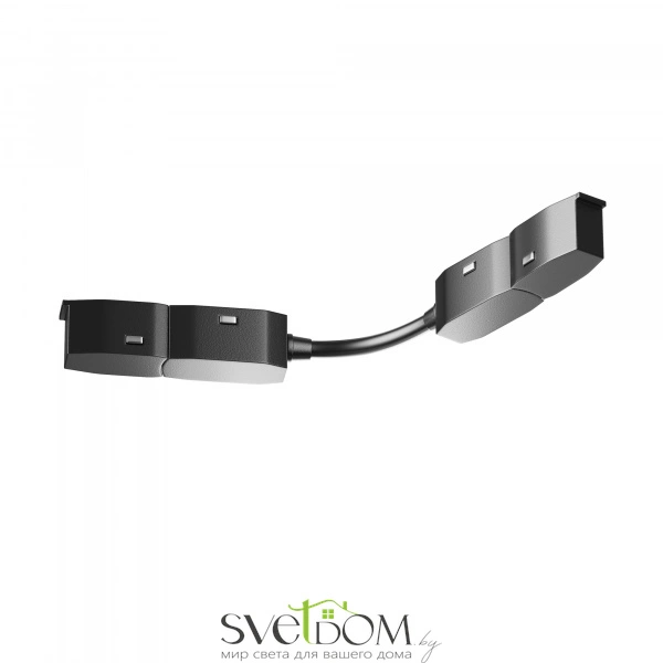 Коннектор питания радиусный Radity встраиваемый черный TRA034CS-B