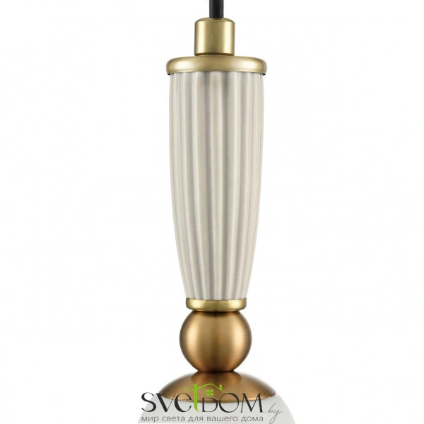 8285/1A SUSPENTIONI LN26 389 античная бронза/белый, металл/керамика/стекло Подвес Е14 1*40W 220V DERBI