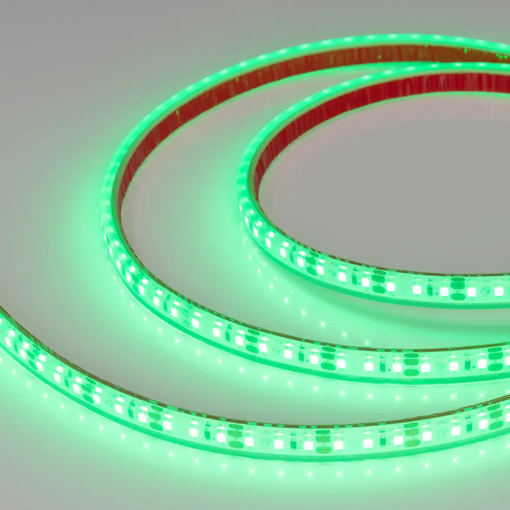 Светодиодная лента герметичная RTW-PFS-A120-11mm 12V Green (9.6 W/m, IP68, 2835, 5m) Arlight 033792 Arlight