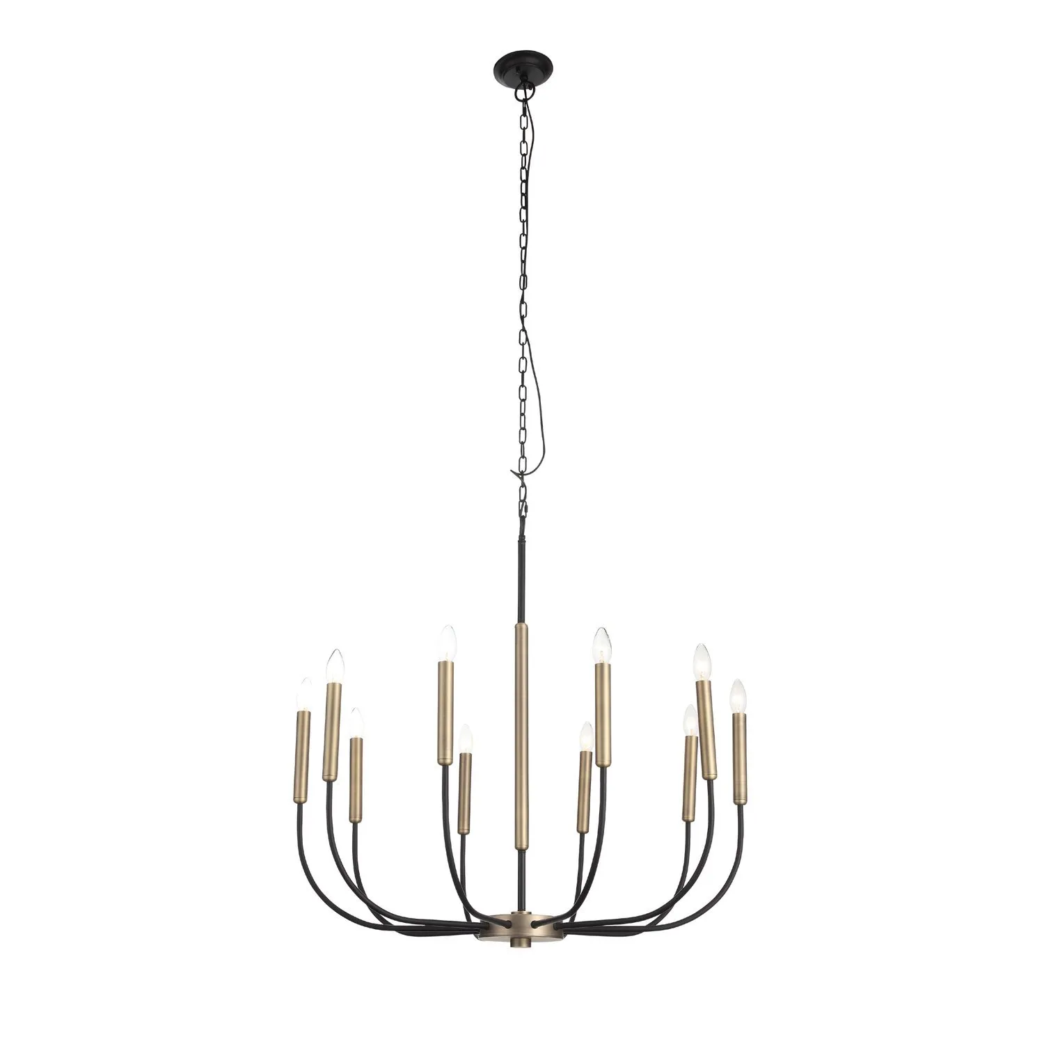 SLD008.423.10 Люстра подвесная ST-Luce Латунь, Черный E14 10*40W LAMDARIO