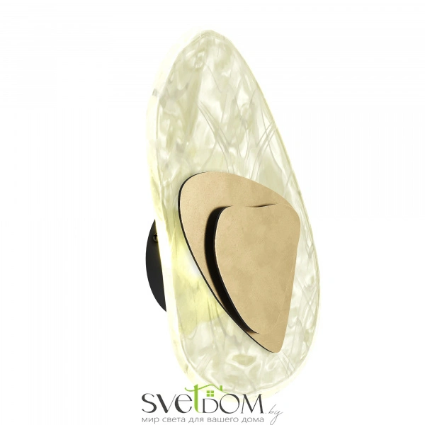 SL6123.301.01 Светильник настенный ST-Luce Латунь/Прозрачно-белый LED 1*7W 4000K MUSE