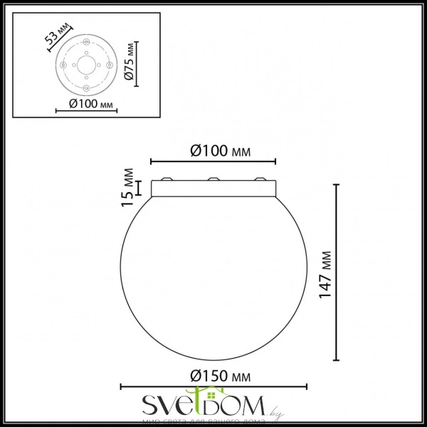7109/1C MIDCENT ODL26 519 светильник бронзовый/белый/стекло/металл IP20 E14 5W 220-240V MAGIA