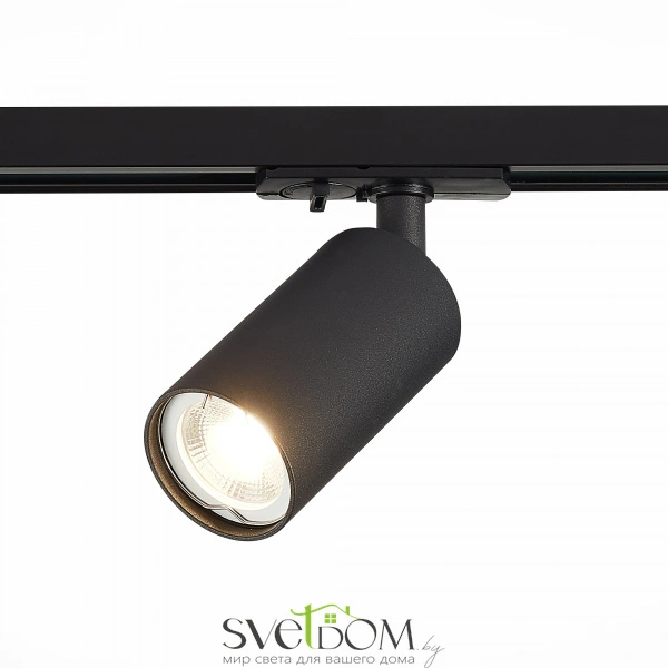 ST300.406.01 Св-к трек. Черный GU10 1*50W  IP20 L100xW54xH142 220V Без ламп Однофазная трековая система