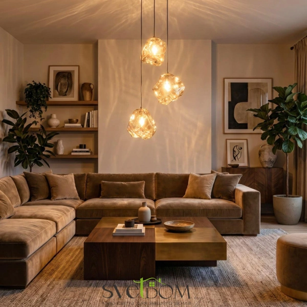 CITILUX CL247084 ROCKA Янтарный Подвес
