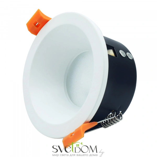 ST256.508.01 Св-к встр. Белый GU10 1*50W  IP65 D85xH53 220V Без ламп Встраиваемые светильники