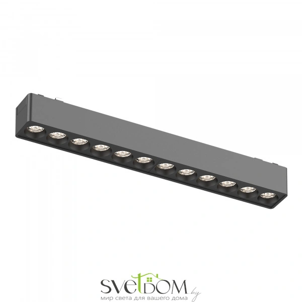 ST673.436.12 Магнитный трековый светильник Черный LED 1*12W 3000K 710Lm Ra>90 36° IP20 L230xW26xH24 SKYFLAT